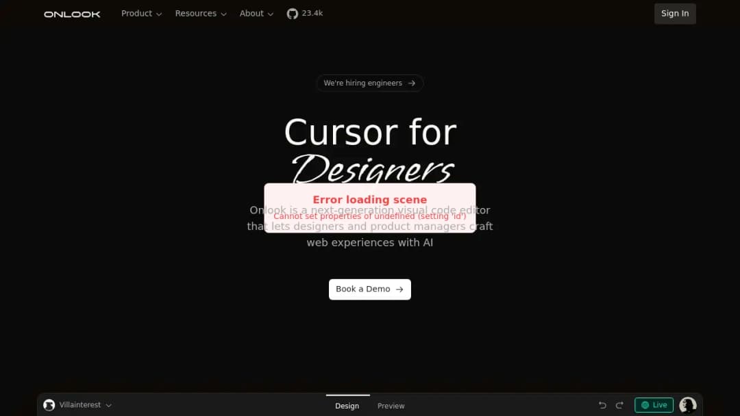 Onlook screenshot