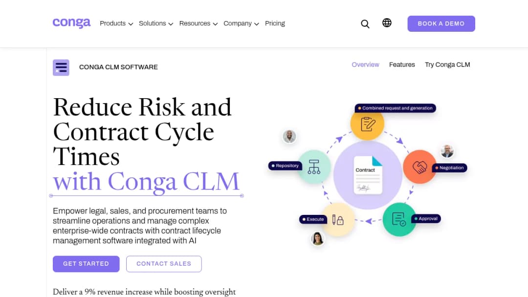 Conga CLM screenshot