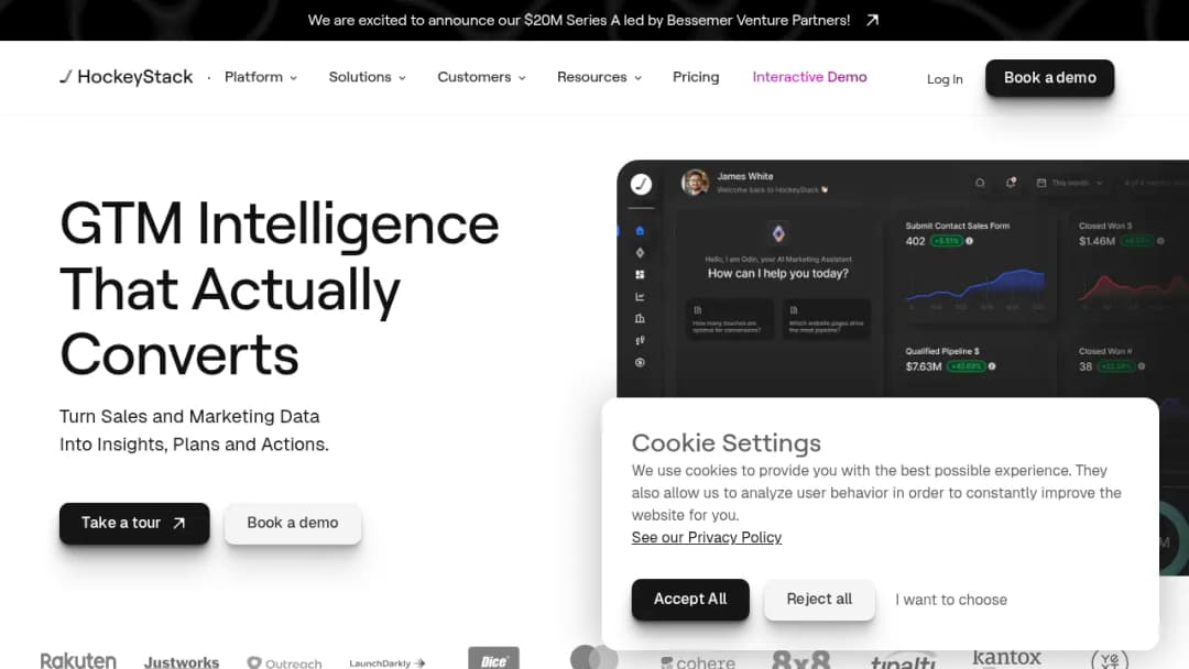 HockeyStack screenshot