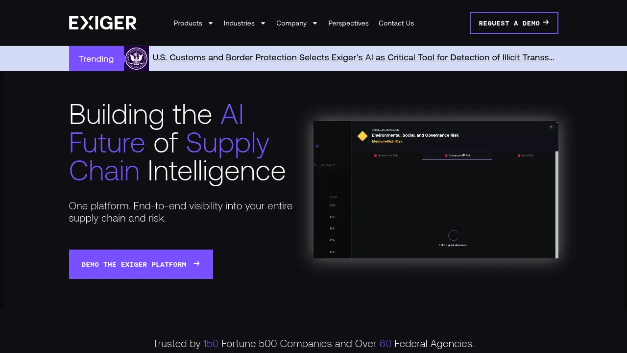 Exiger screenshot