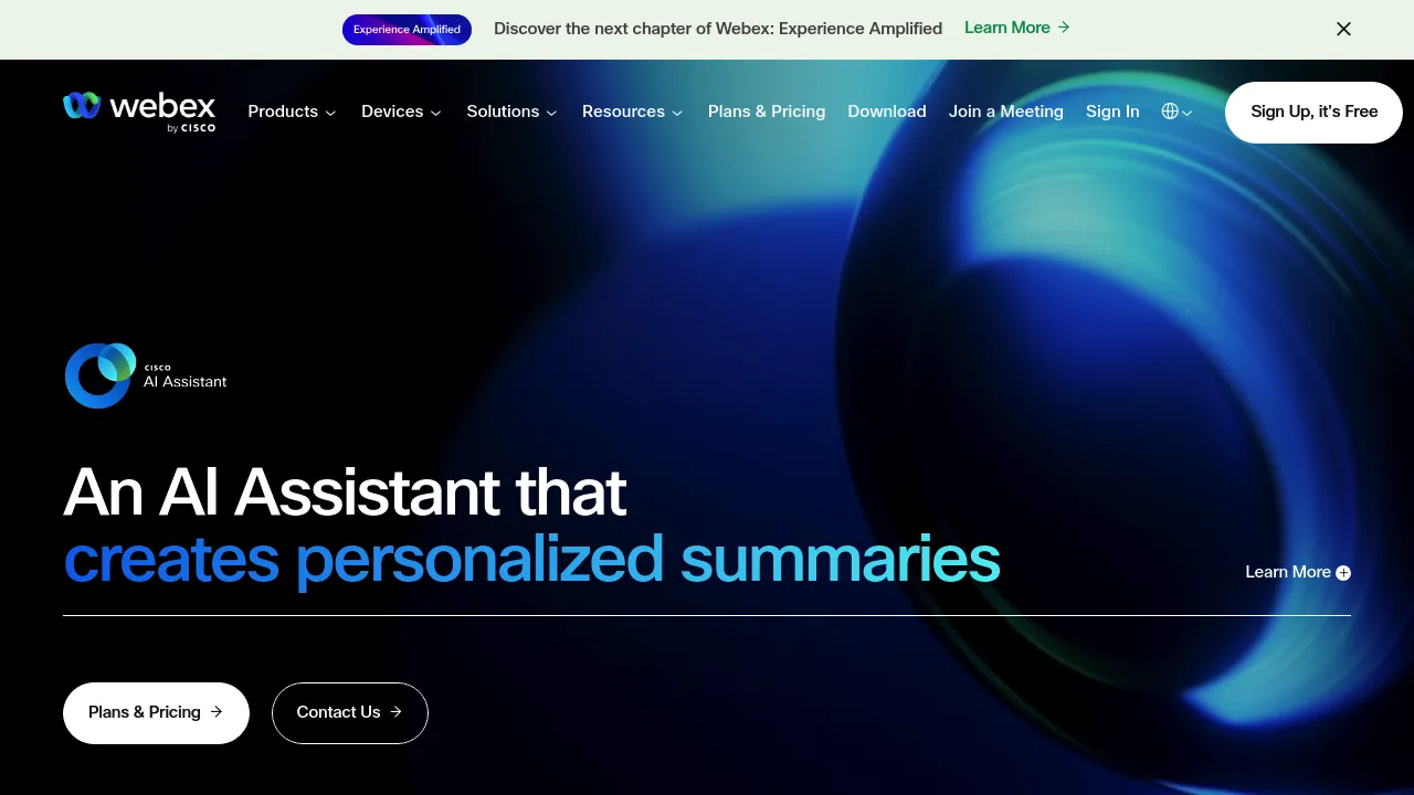 Webex Communications screenshot