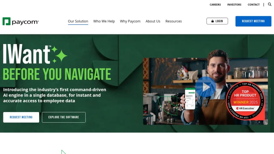 Paycom IWant™ screenshot