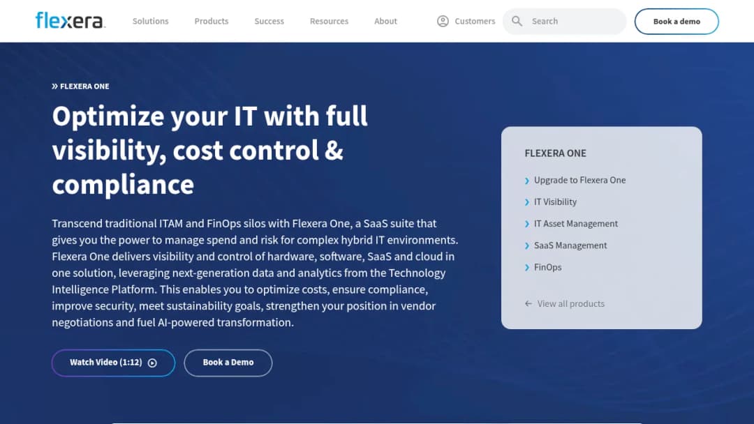 Flexera One screenshot
