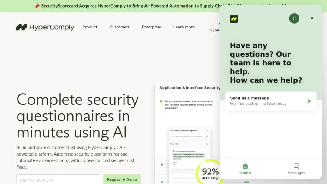 HyperComply screenshot