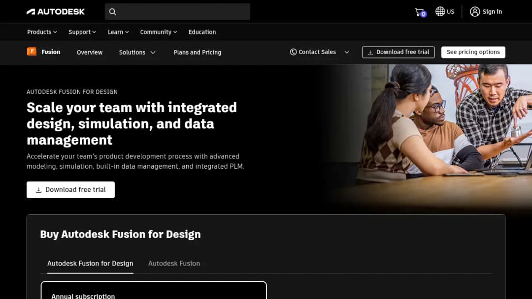 Autodesk Fusion for Design screenshot