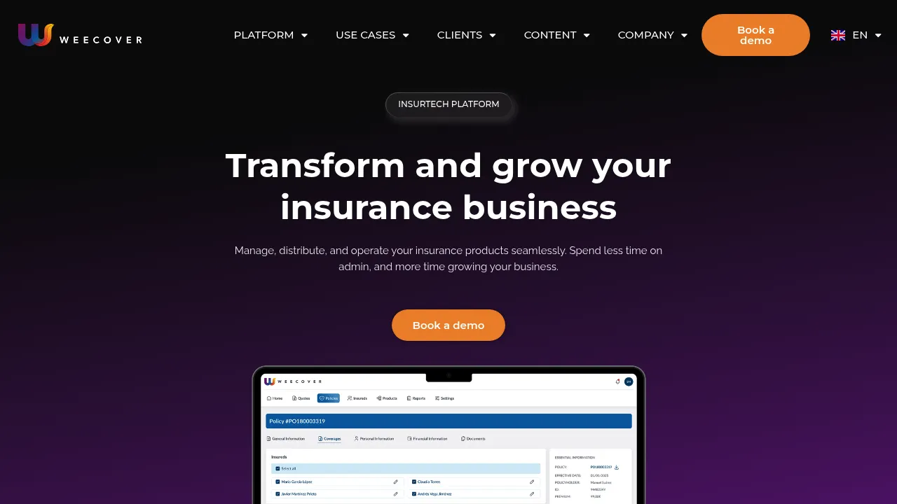 Weecover screenshot