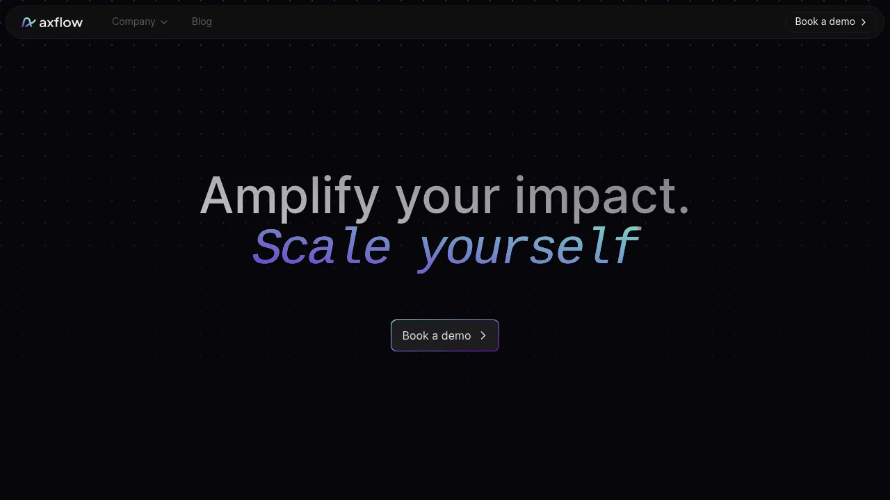 Axflow screenshot