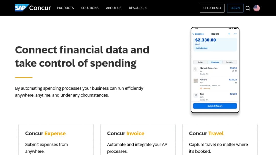 SAP Concur screenshot