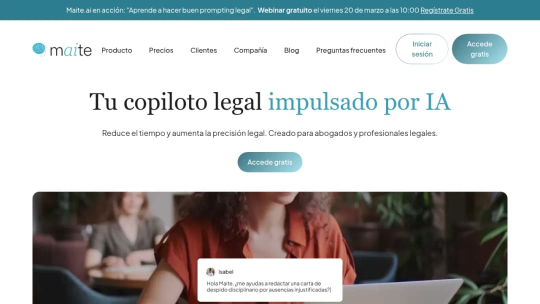 Maite.ai screenshot