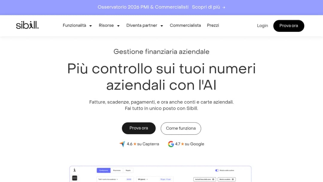 Sibill screenshot