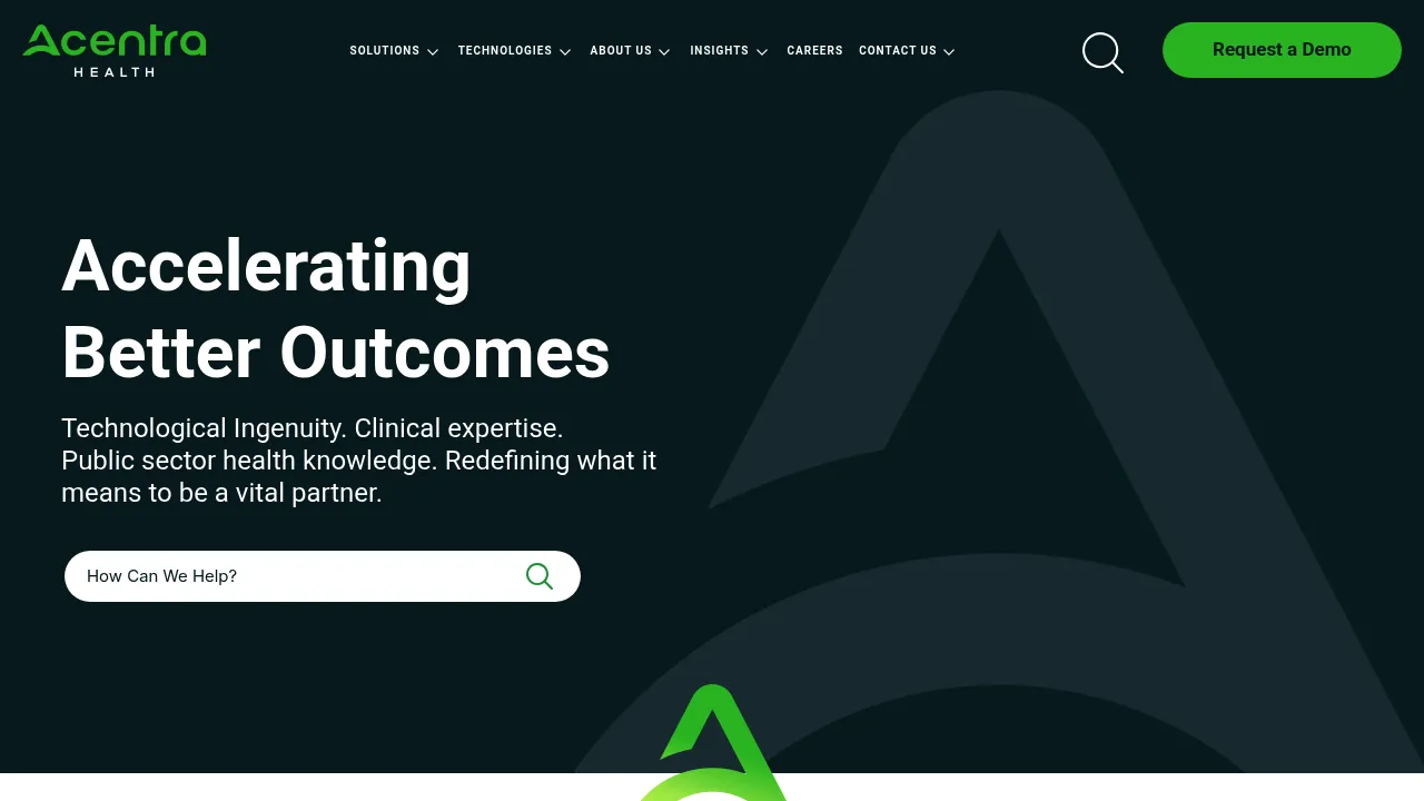 Acentra Health screenshot
