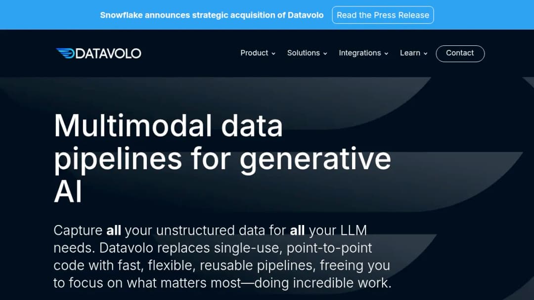 Datavolo screenshot
