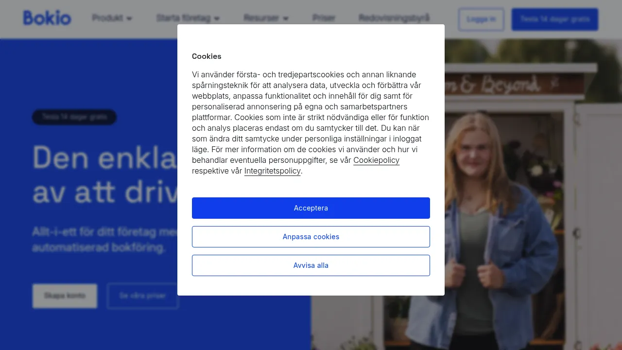 Bokio screenshot