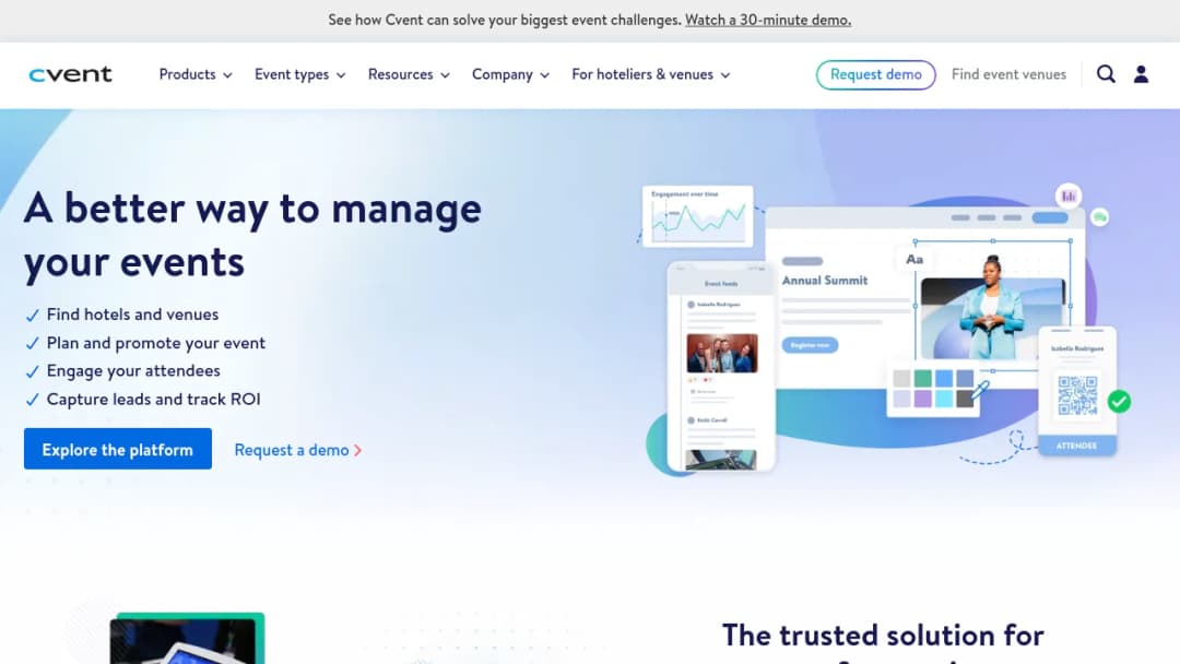 Cvent screenshot