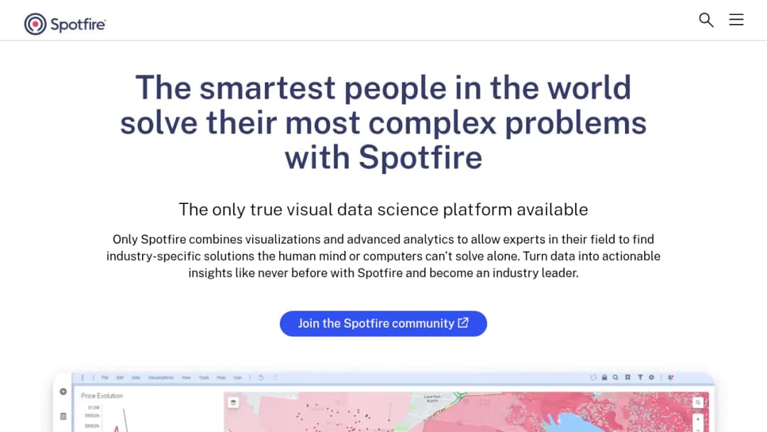 Spotfire screenshot