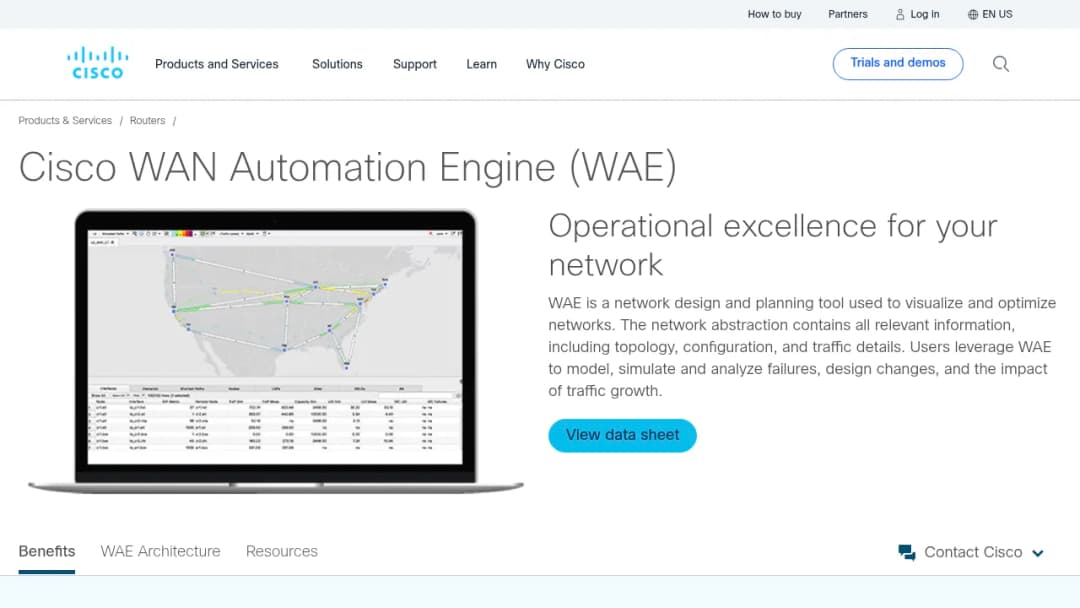Cisco WAN Automation Engine screenshot