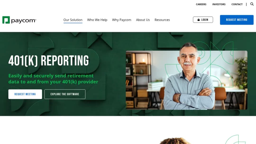 Paycom 401 screenshot