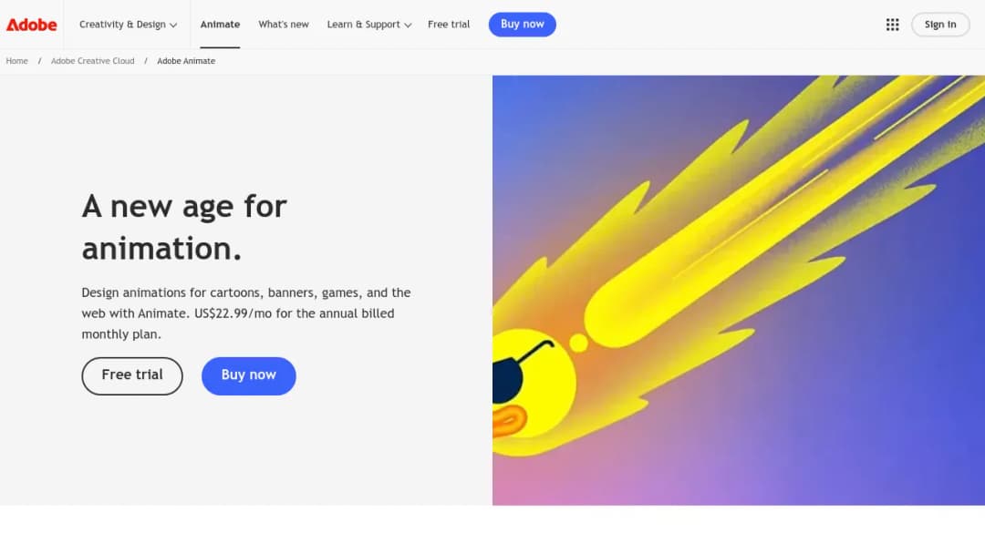 Adobe Animate screenshot