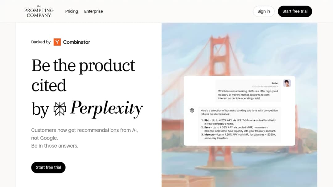 The Prompting Company screenshot
