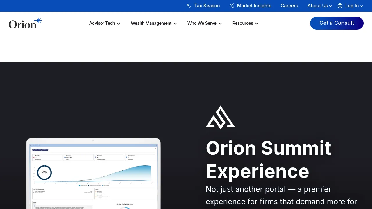 Summit Wealth Systems screenshot
