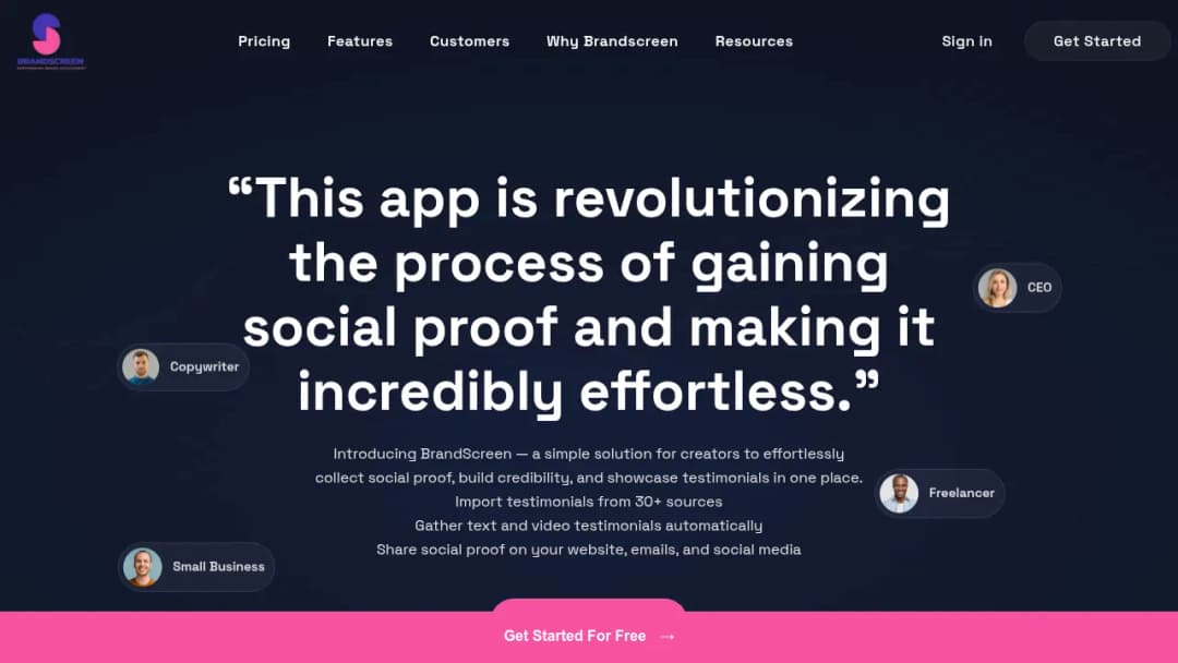Brandscreen Holdings screenshot