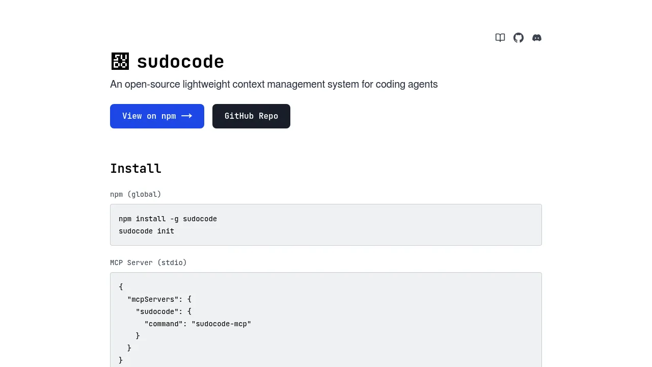 sudocode screenshot