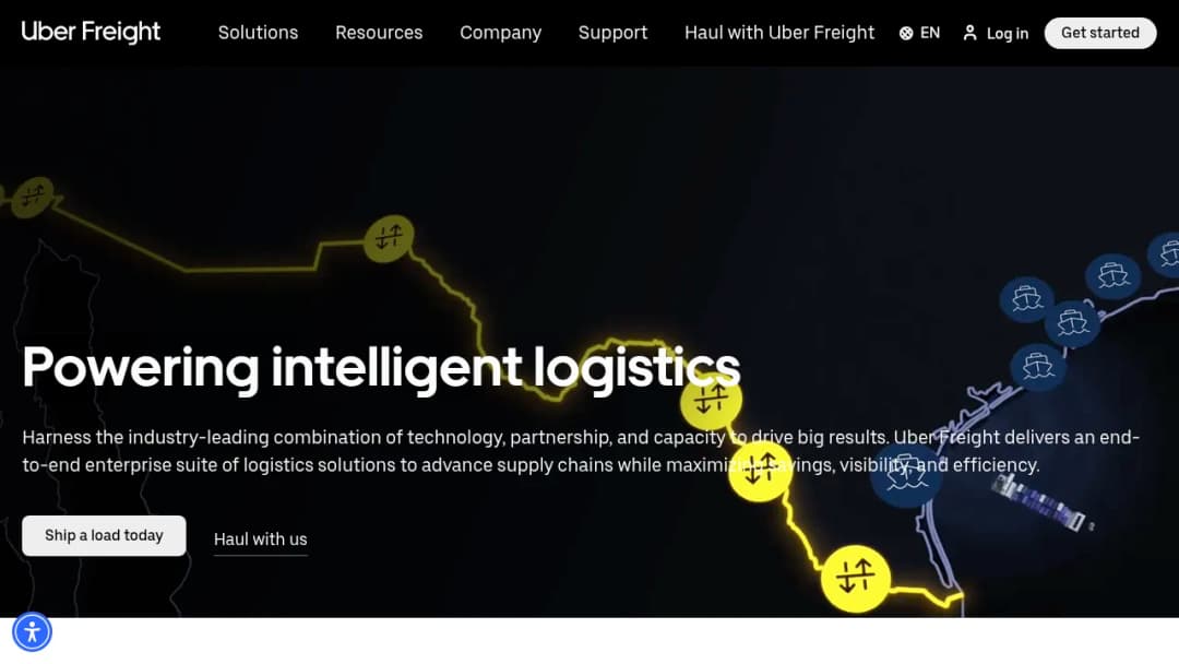 Uber Freight screenshot