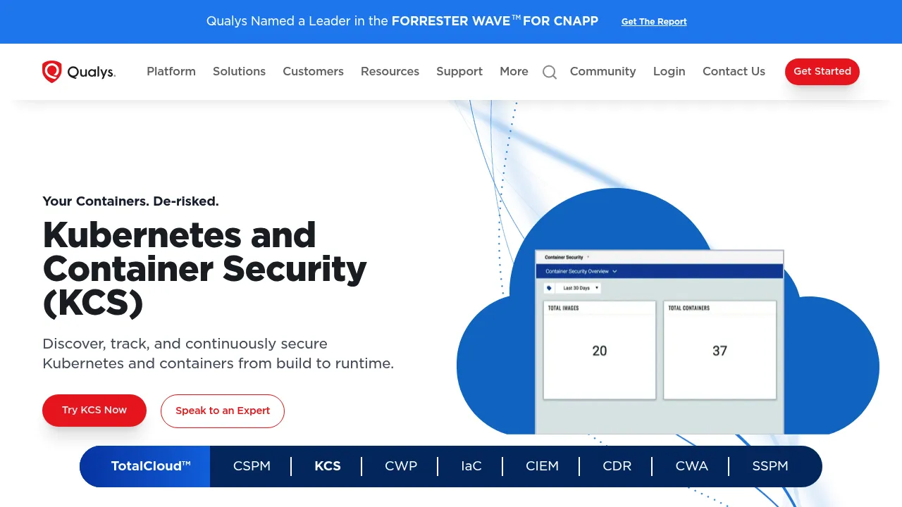 Qualys Container Security screenshot