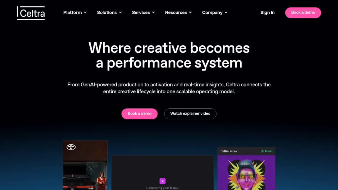 Celtra screenshot