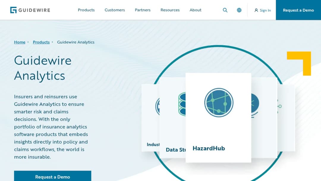 Guidewire Analytics screenshot