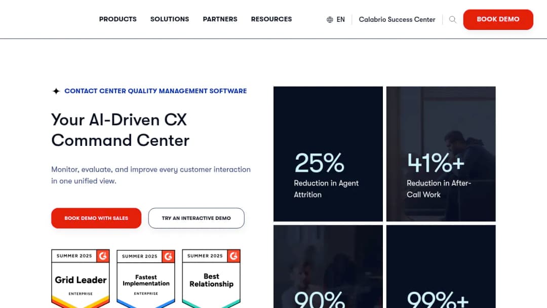 Calabrio Quality Management screenshot