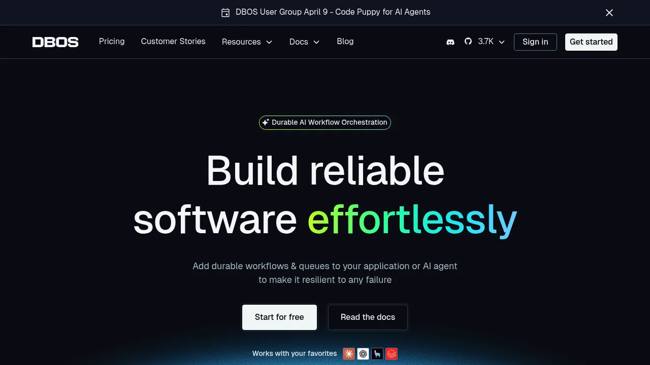 DBOS, Inc. screenshot
