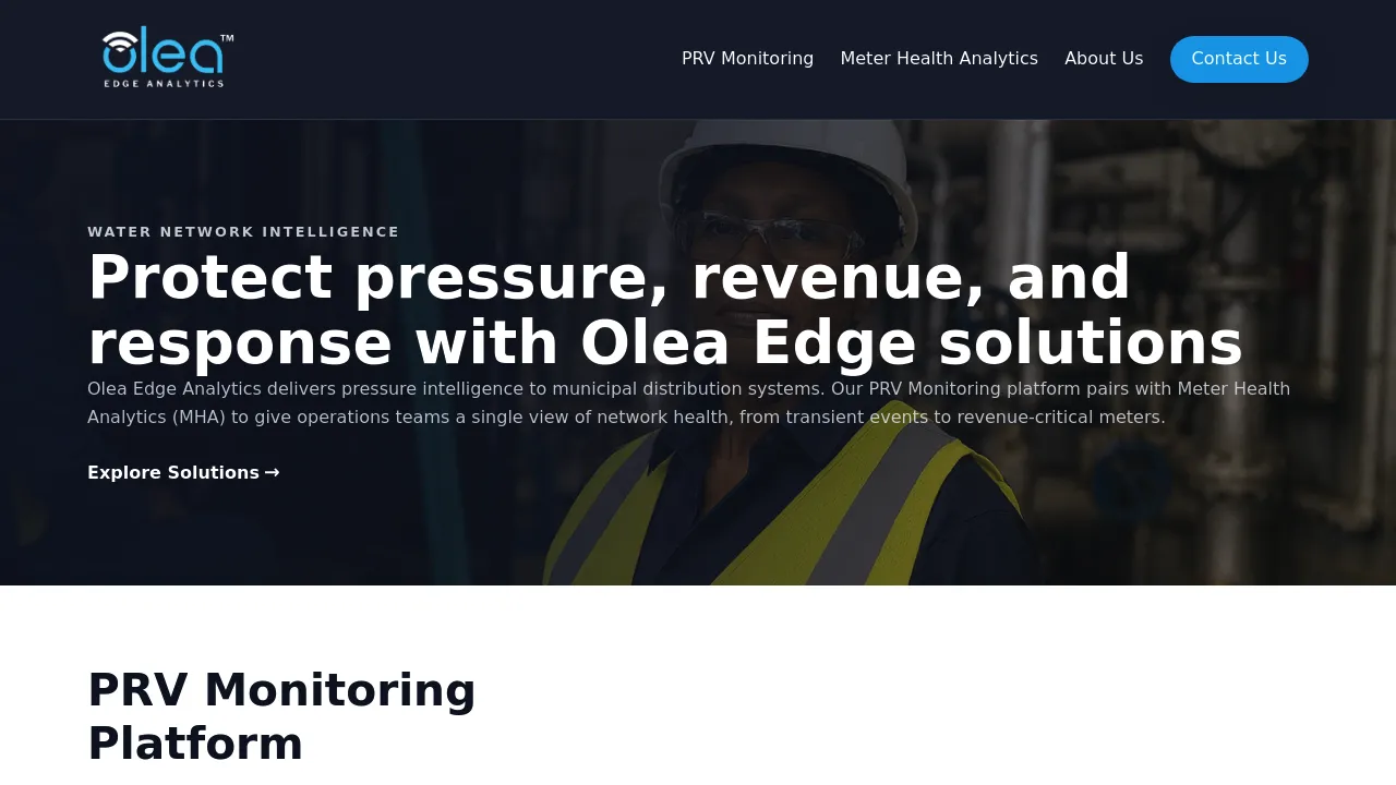 Olea Edge Analytics screenshot