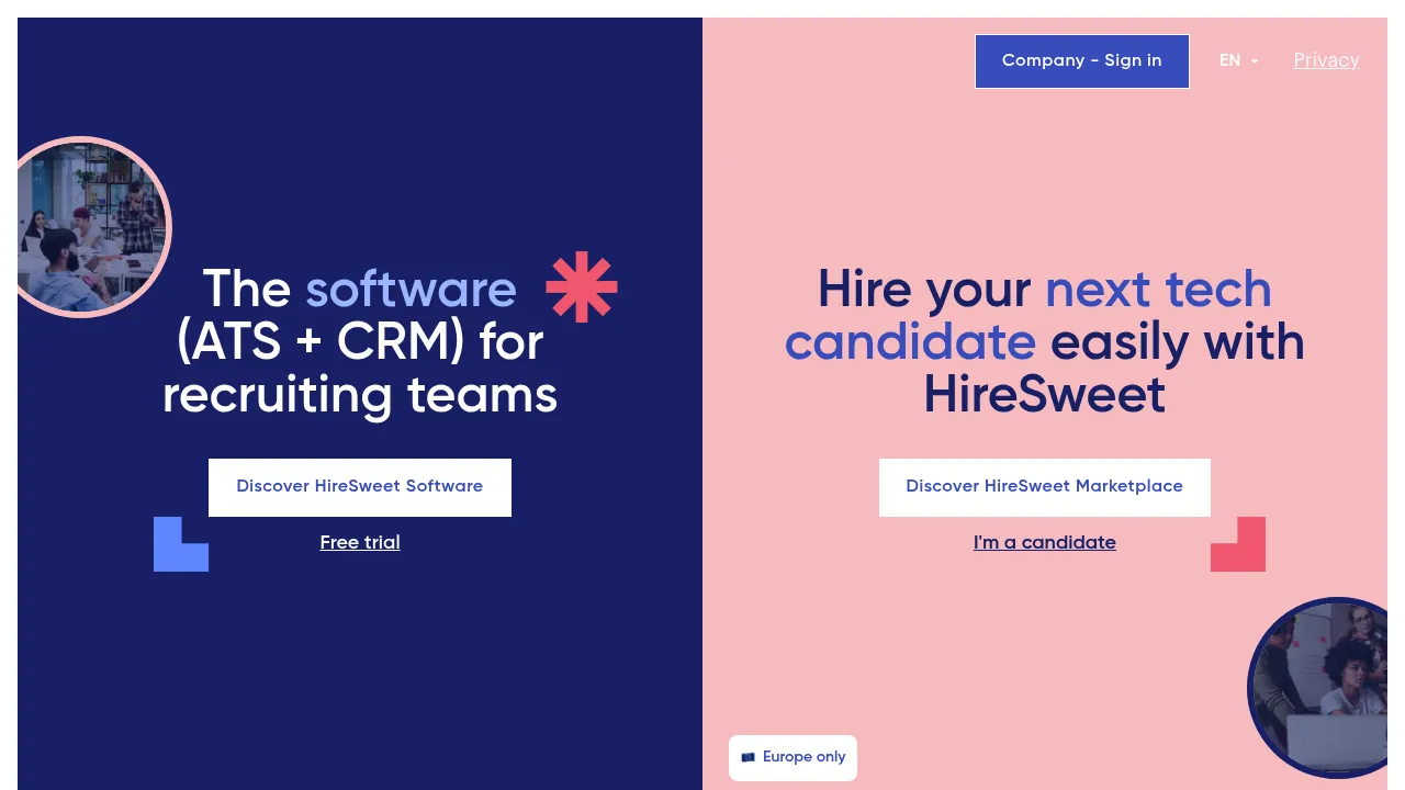 HireSweet screenshot