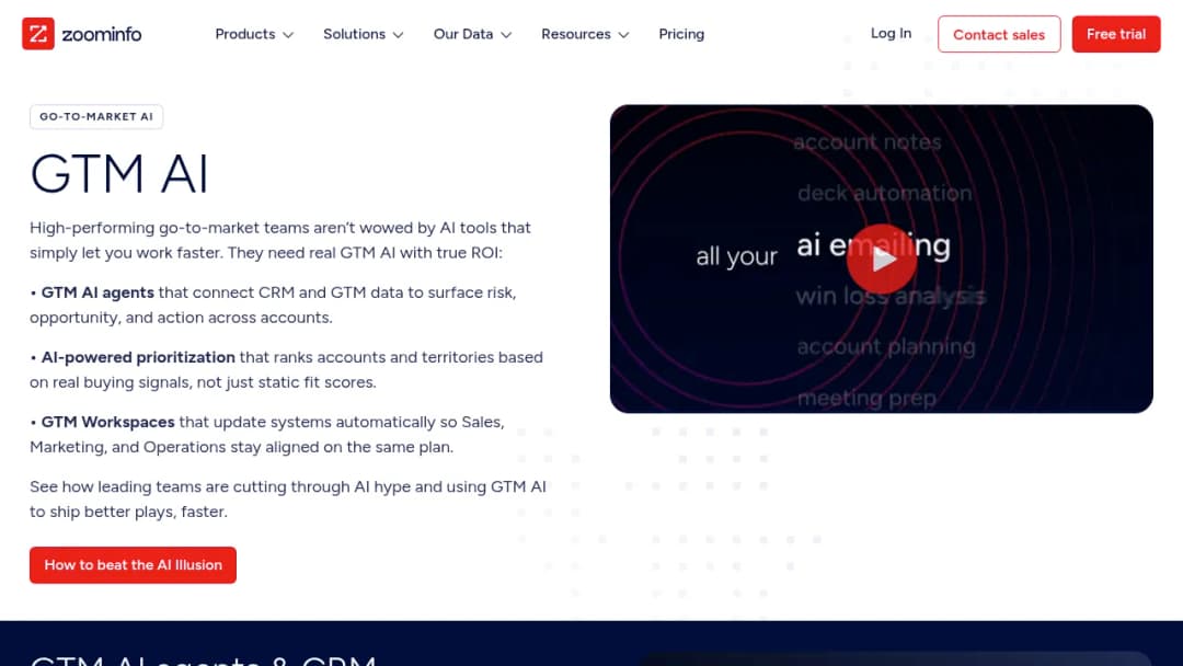 ZoomInfo GTM AI screenshot