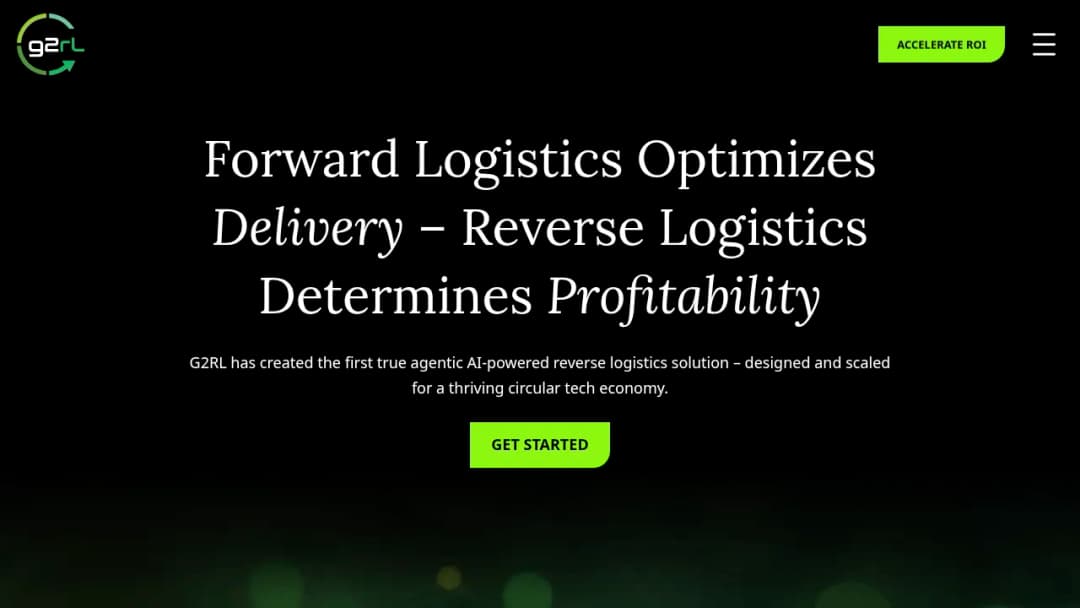 G2 Reverse Logistics (G2RL) screenshot