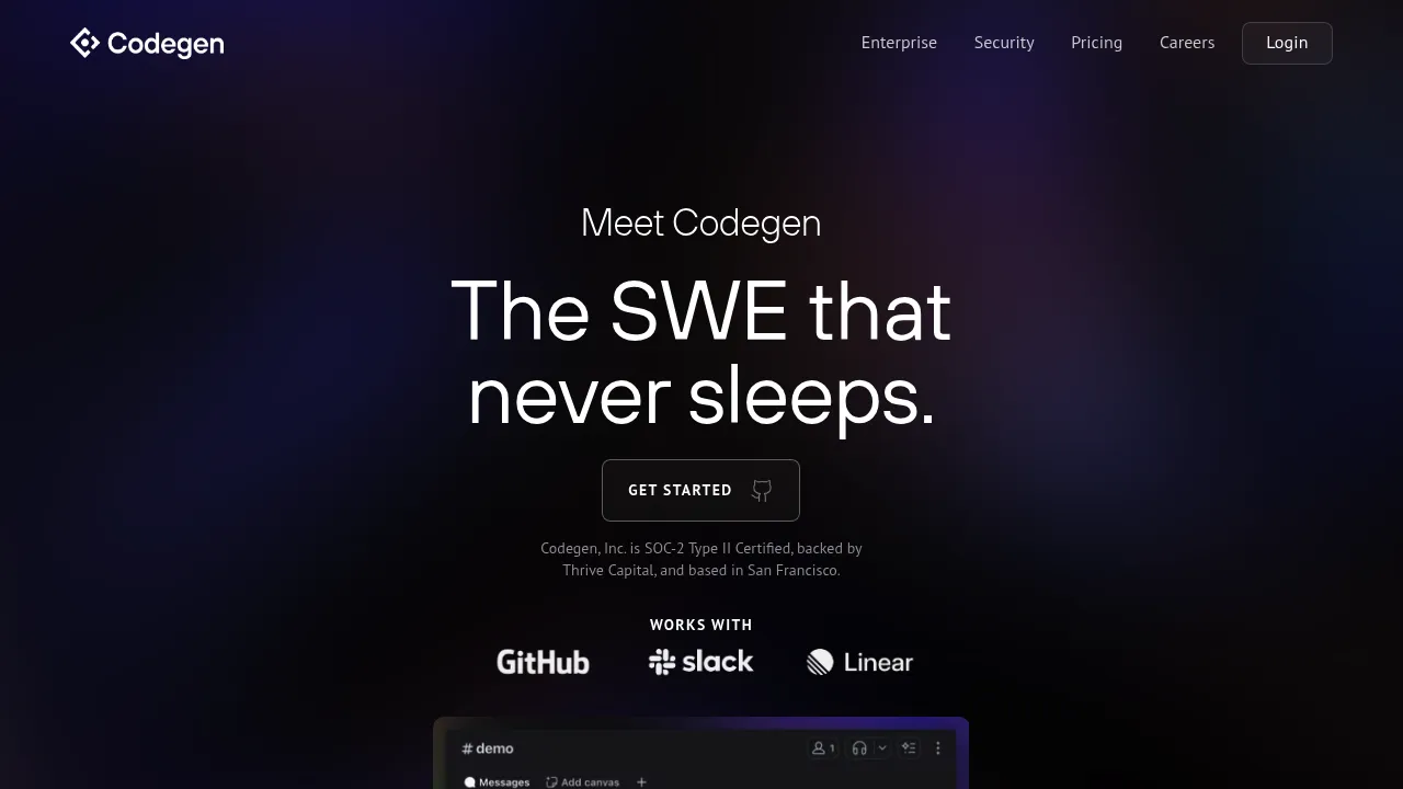 Codegen screenshot
