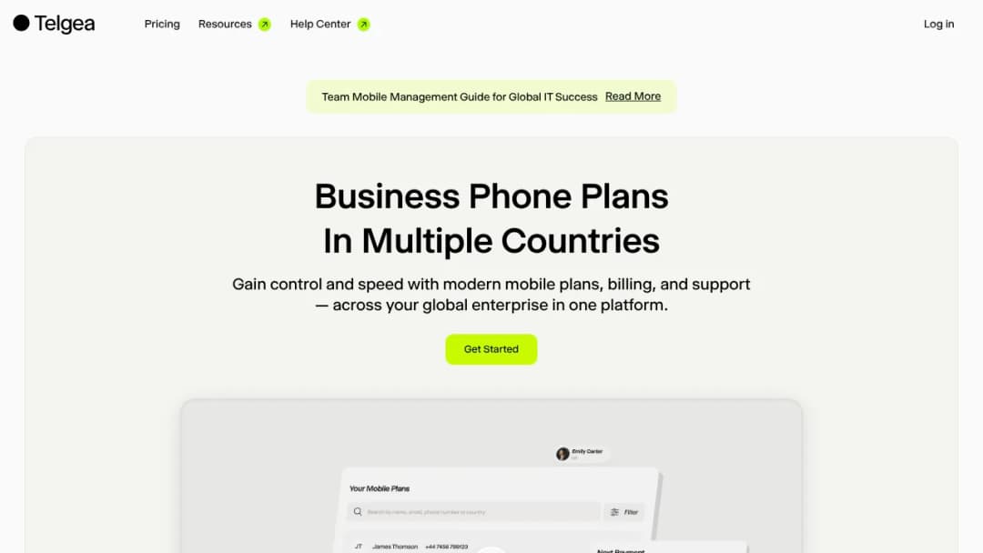 Telgea screenshot