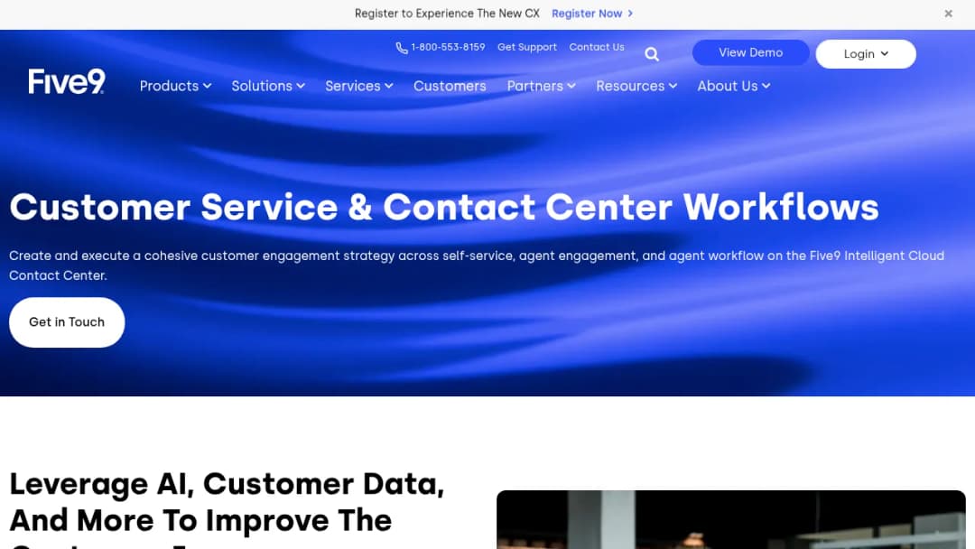 Five9 Engagement Workflow screenshot