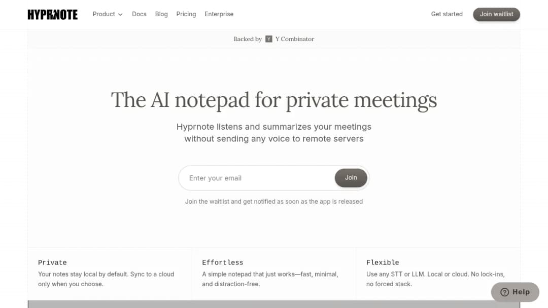 Hyprnote screenshot