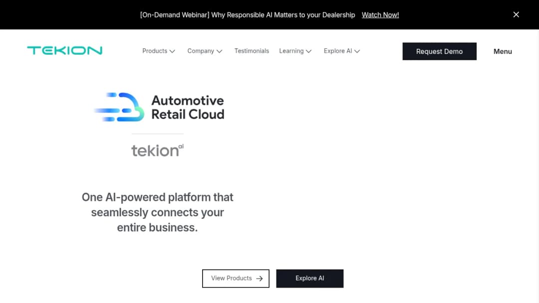 Tekion screenshot