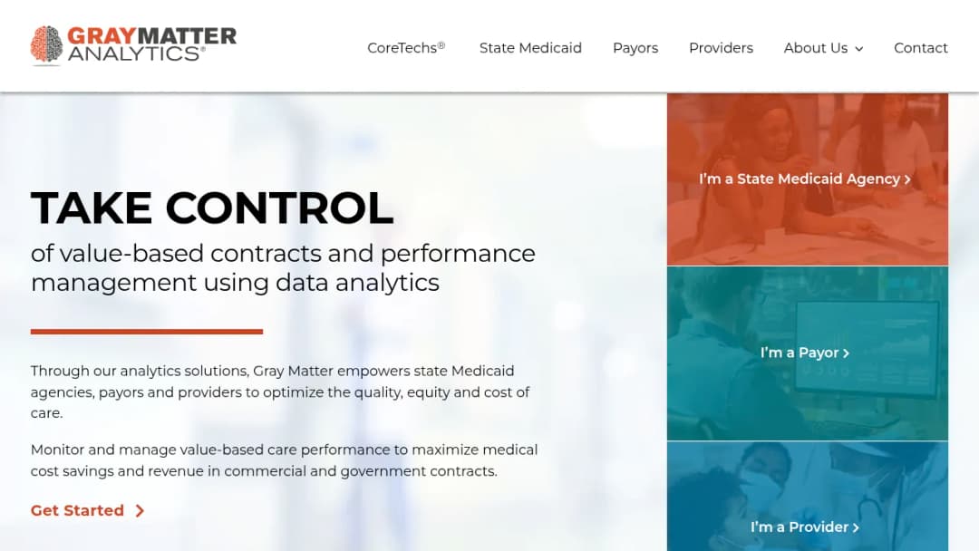 Gray Matter Analytics screenshot