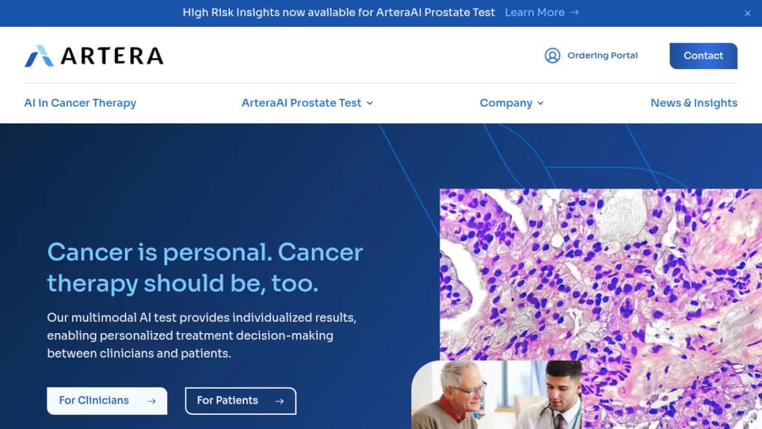 ArteraAI screenshot