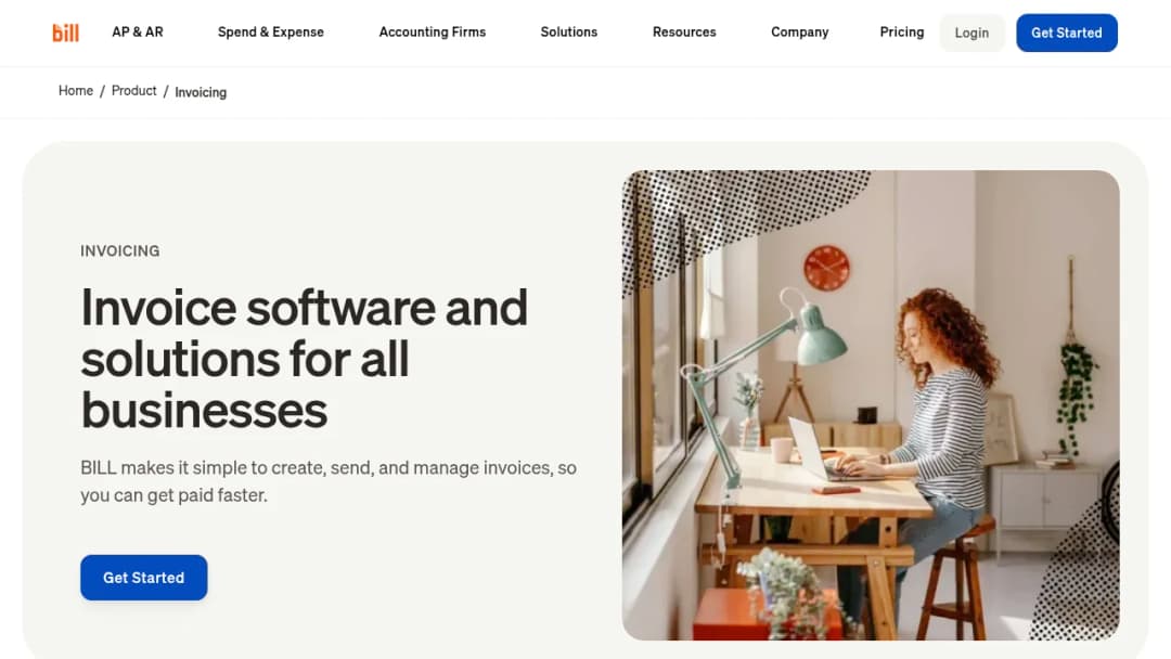 Bill.com Invoicing screenshot