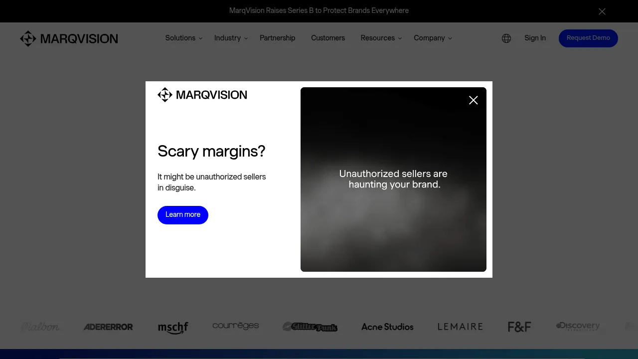 MarqVision screenshot