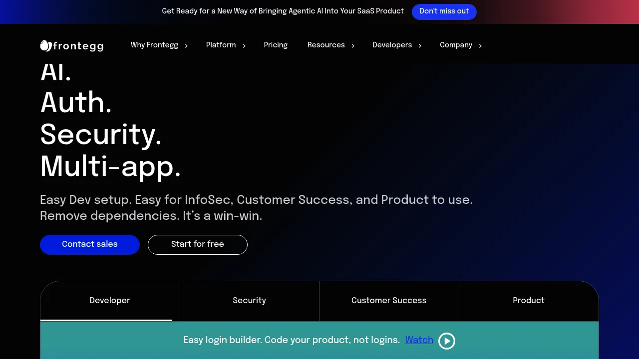 Frontegg screenshot