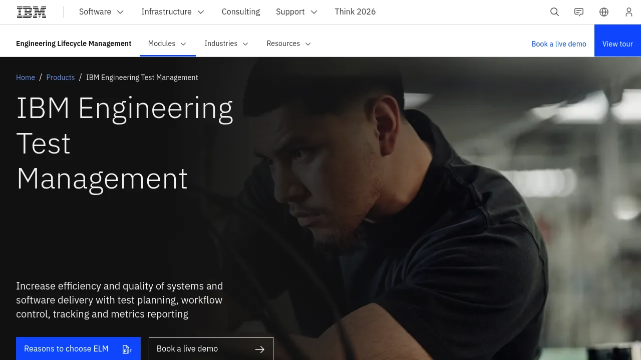 IBM Engineering Test Management screenshot