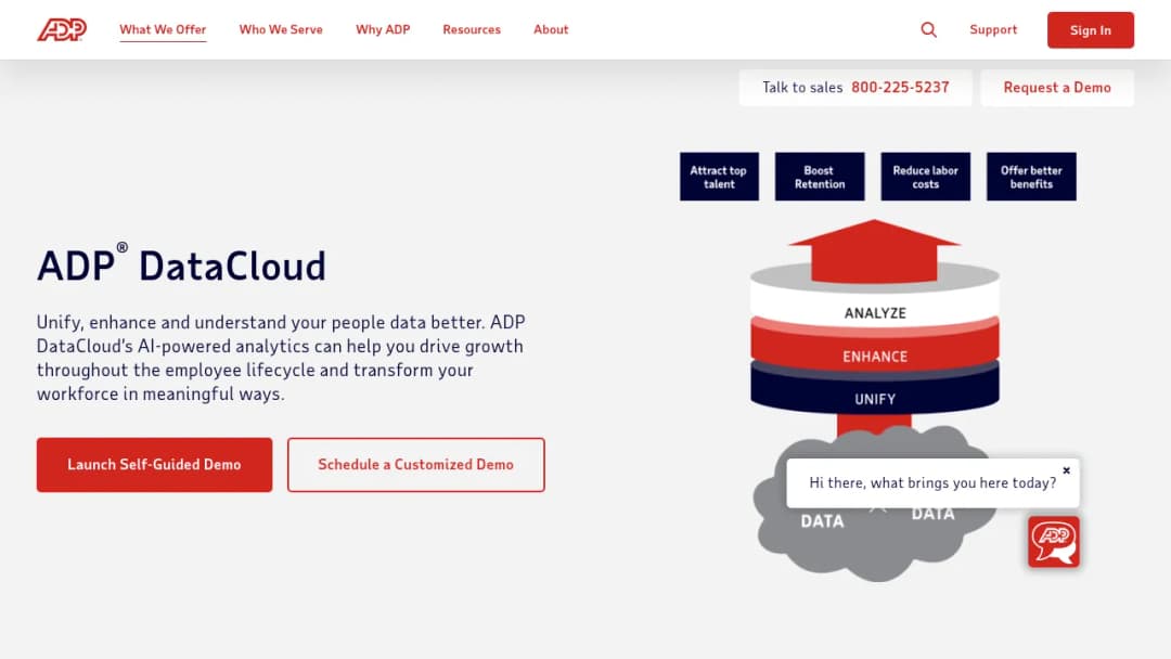 ADP DataCloud screenshot