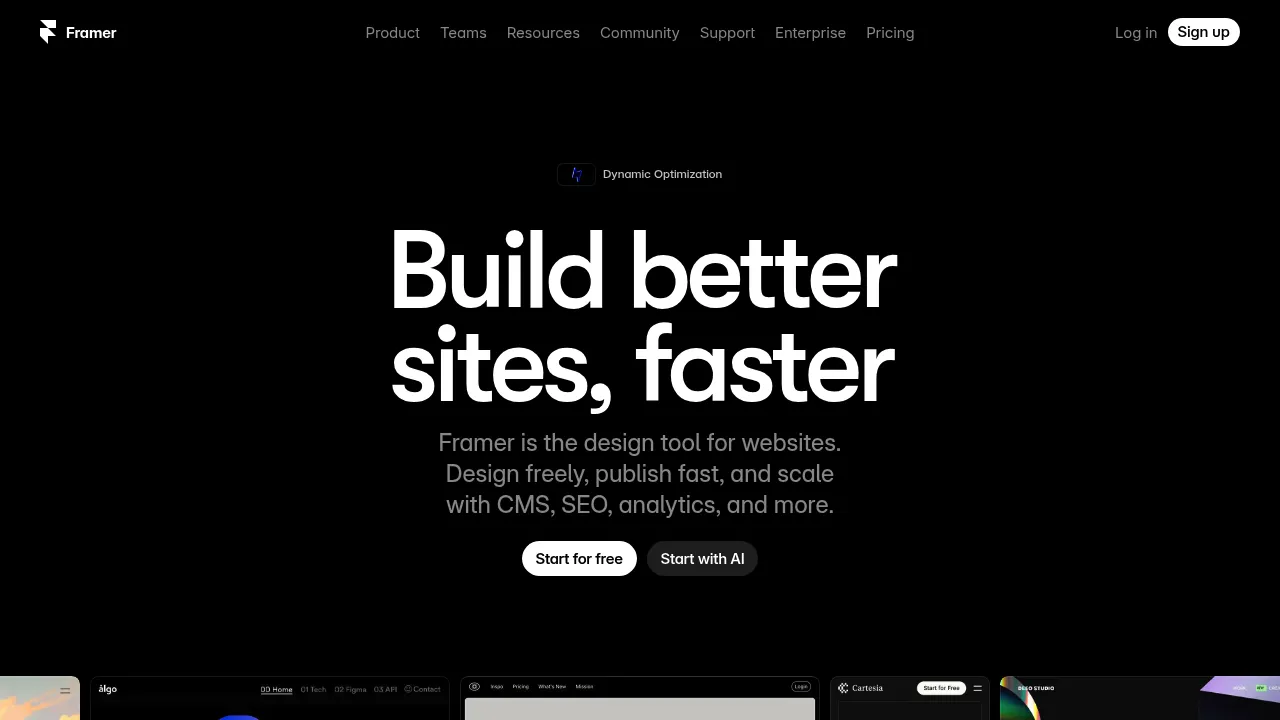 Framer screenshot