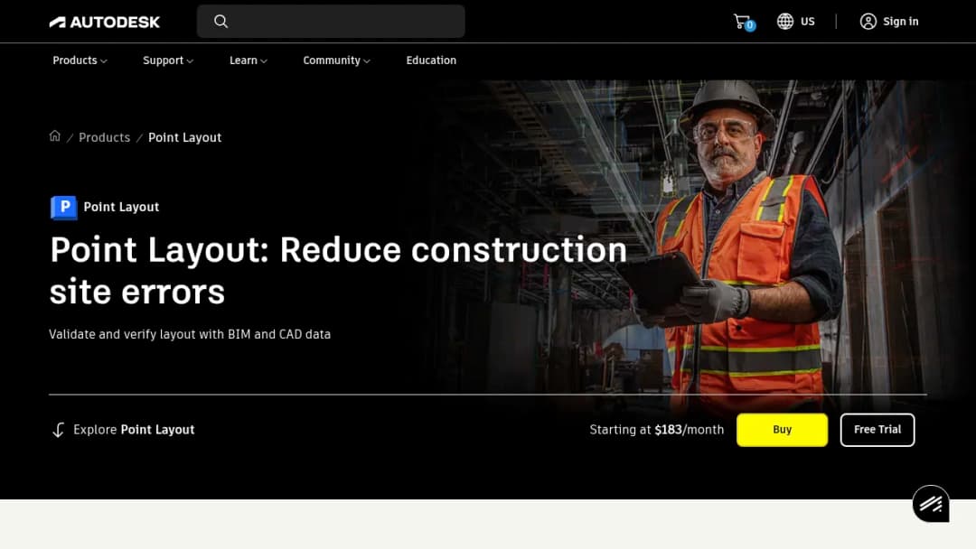Autodesk Point Layout screenshot